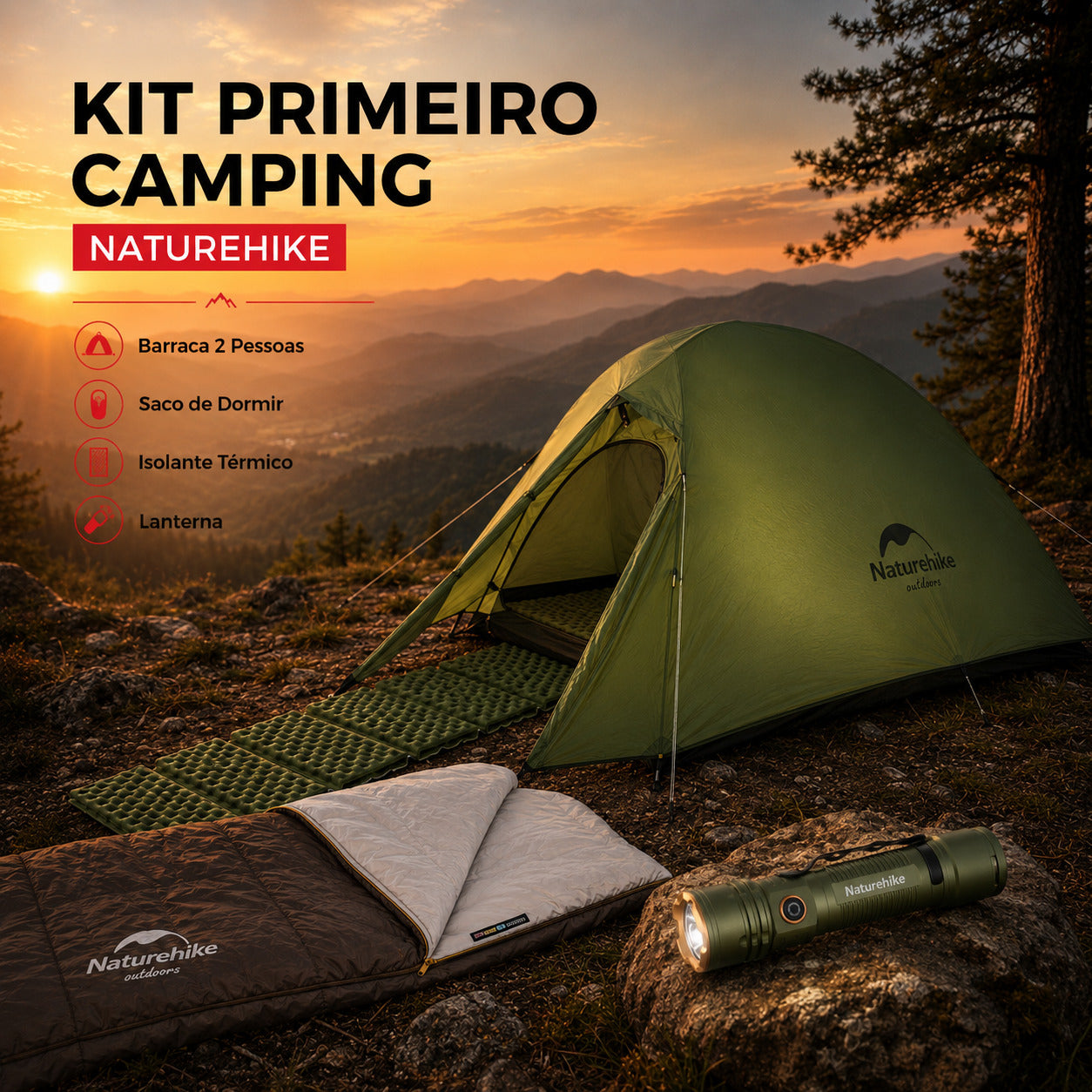 Kit Primeiro Camping Naturehike