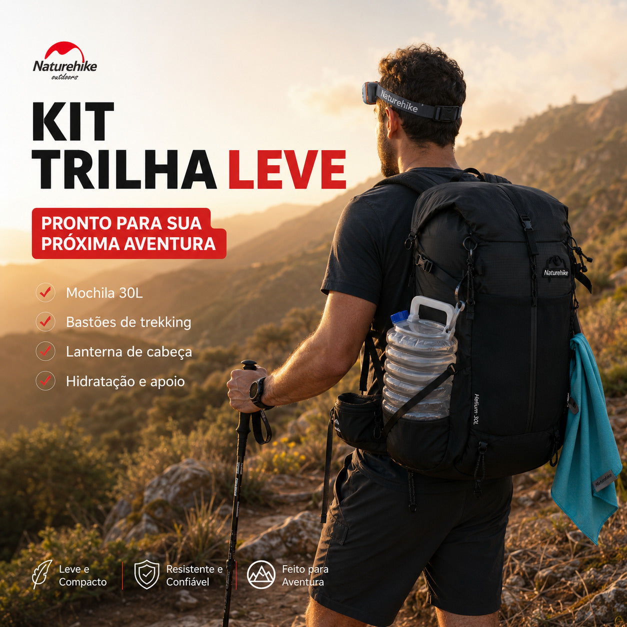Kit Trilha Leve Naturehike Completo