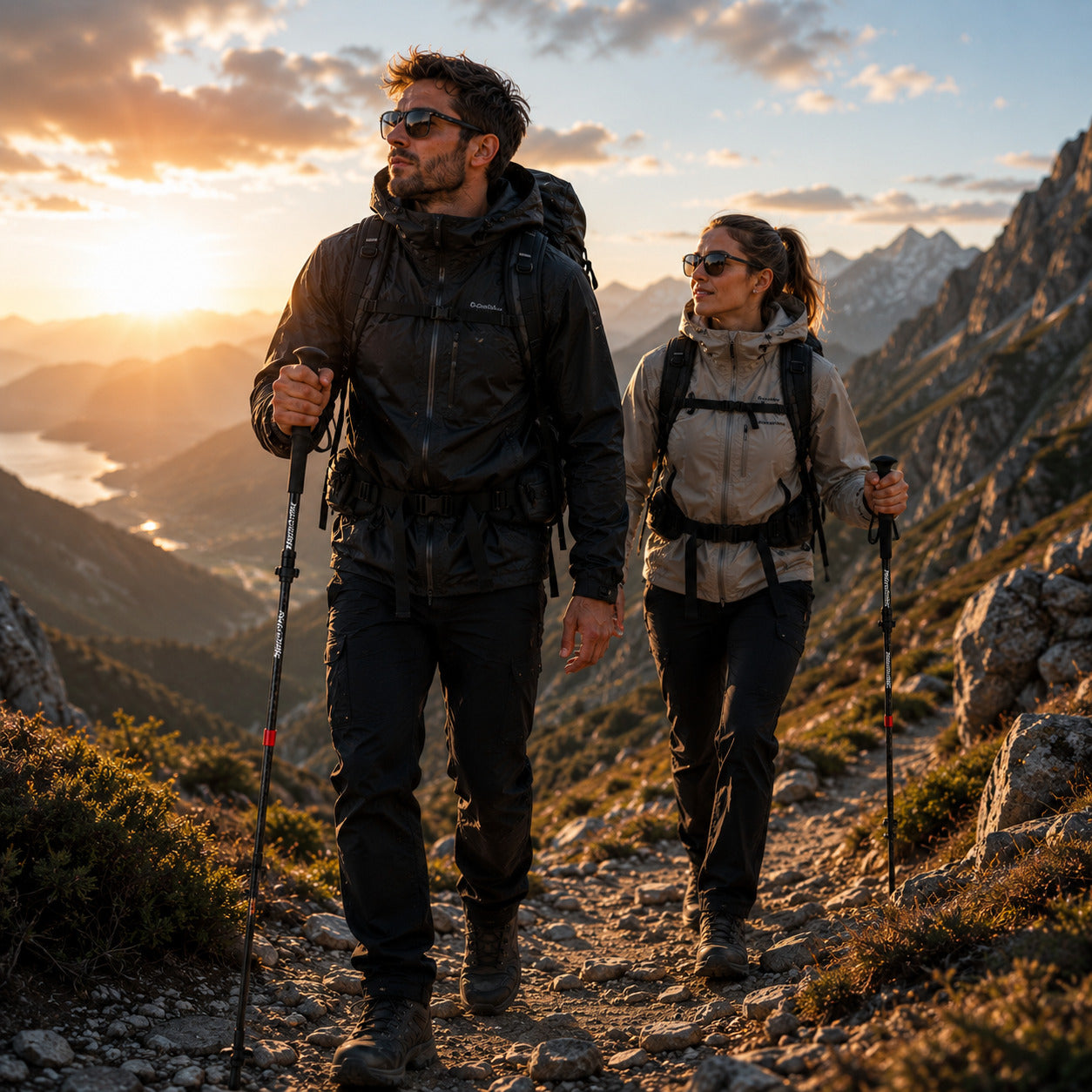 Bastão de Trekking NatureHike Wind Carbon