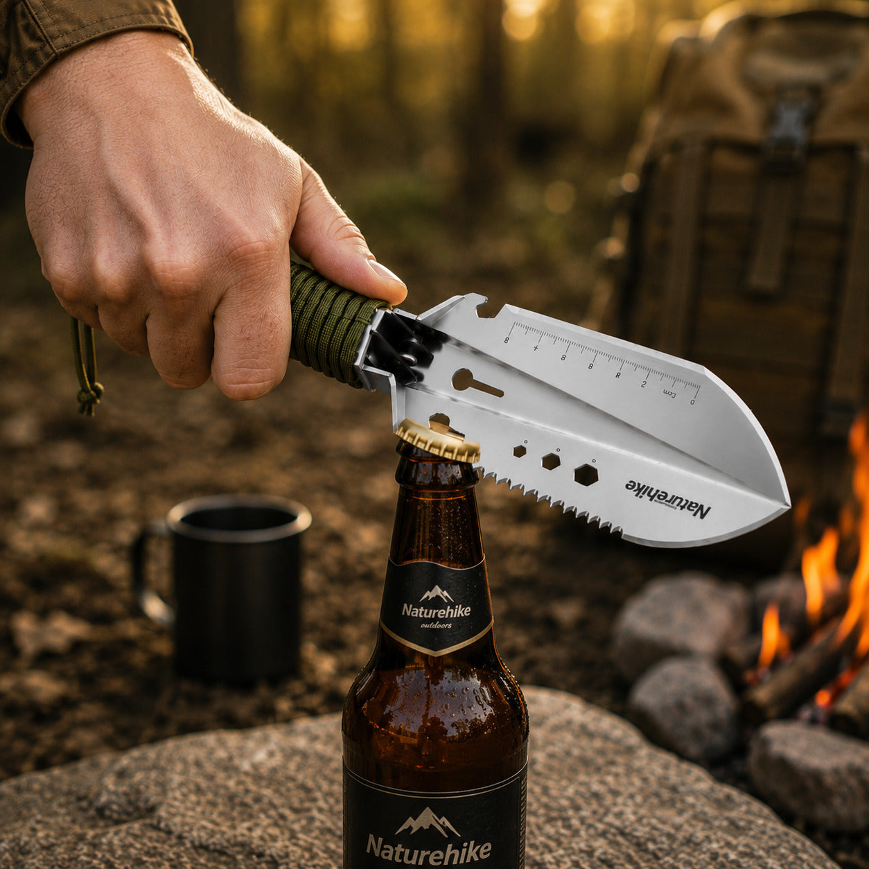 Pá Multifuncional NatureHike Survival Pro