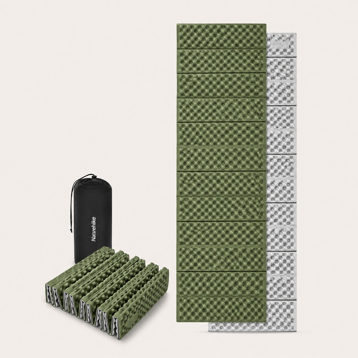 Isolante Térmico Naturehike R2.6 Dobrável Verde Militar