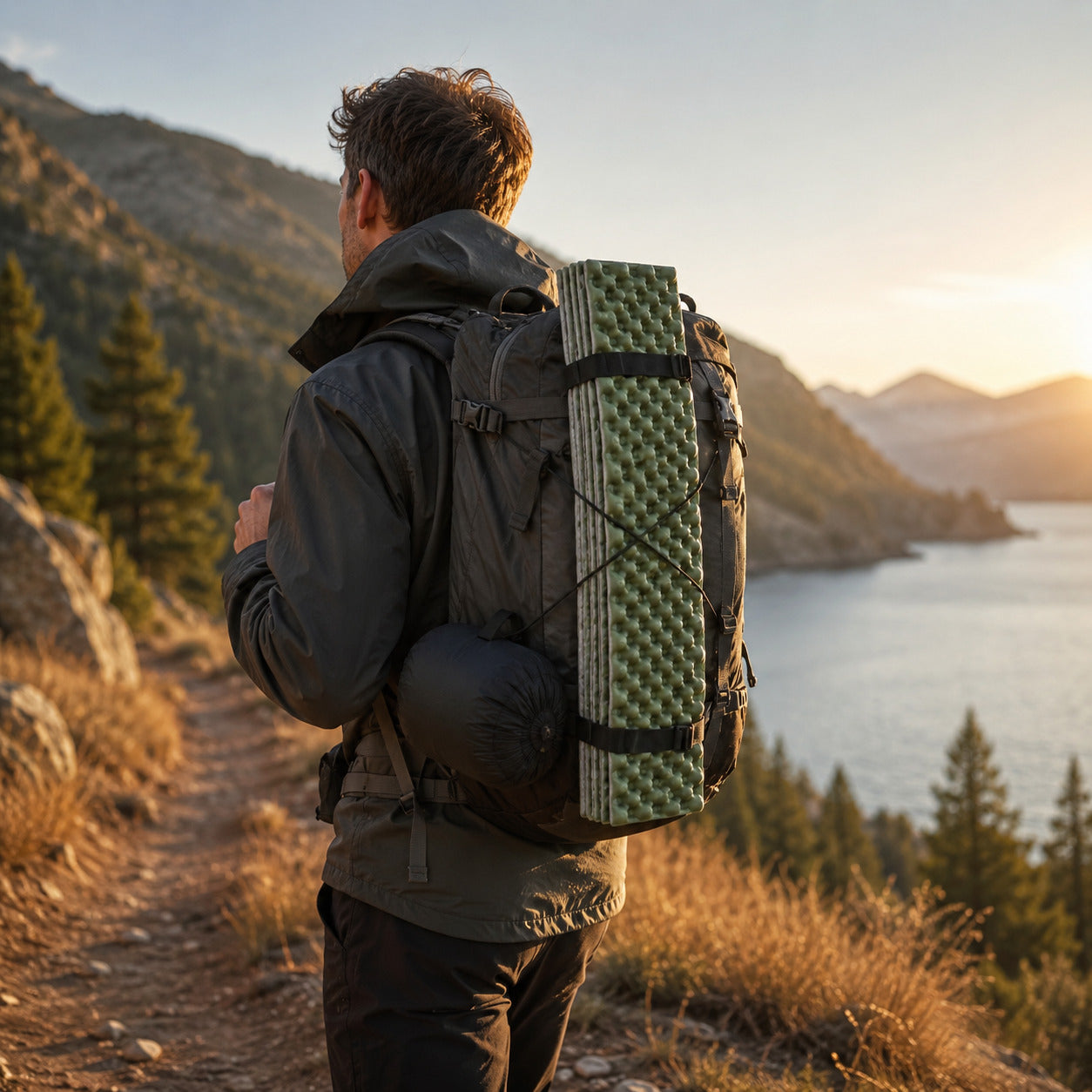 Isolante Térmico Naturehike R2.6 Dobrável Verde Militar