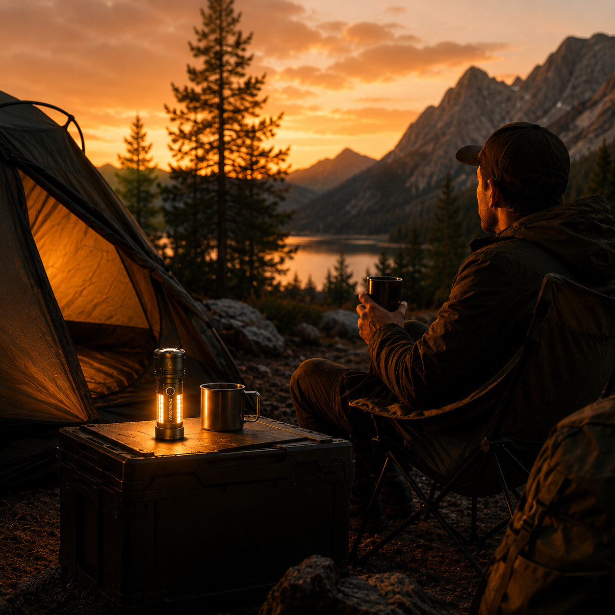Lanterna NatureHike Ranger 2800LM USB-C IP44 para Camping