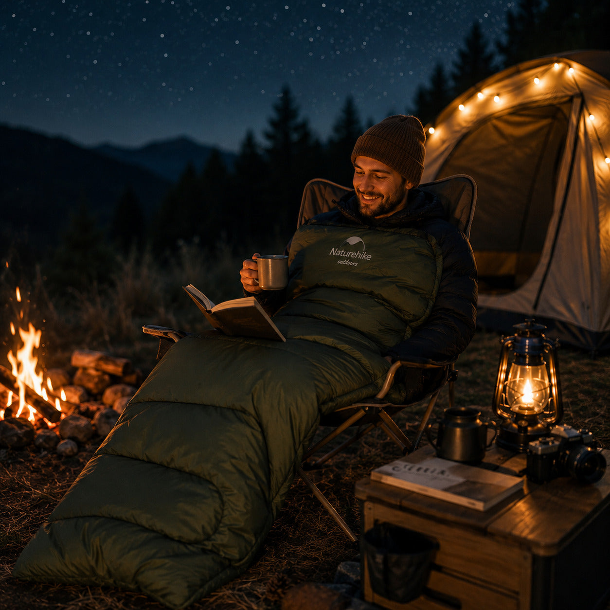 Saco de Dormir Naturehike Y150 para Camping
