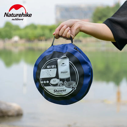 NatureHike 11L Outdoor Portable Inflatable Camping Shower Pressure Shower Water Bathing Bag