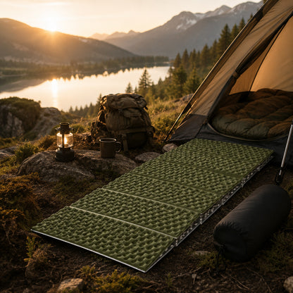 Isolante Térmico Naturehike R2.6 Dobrável Verde Militar