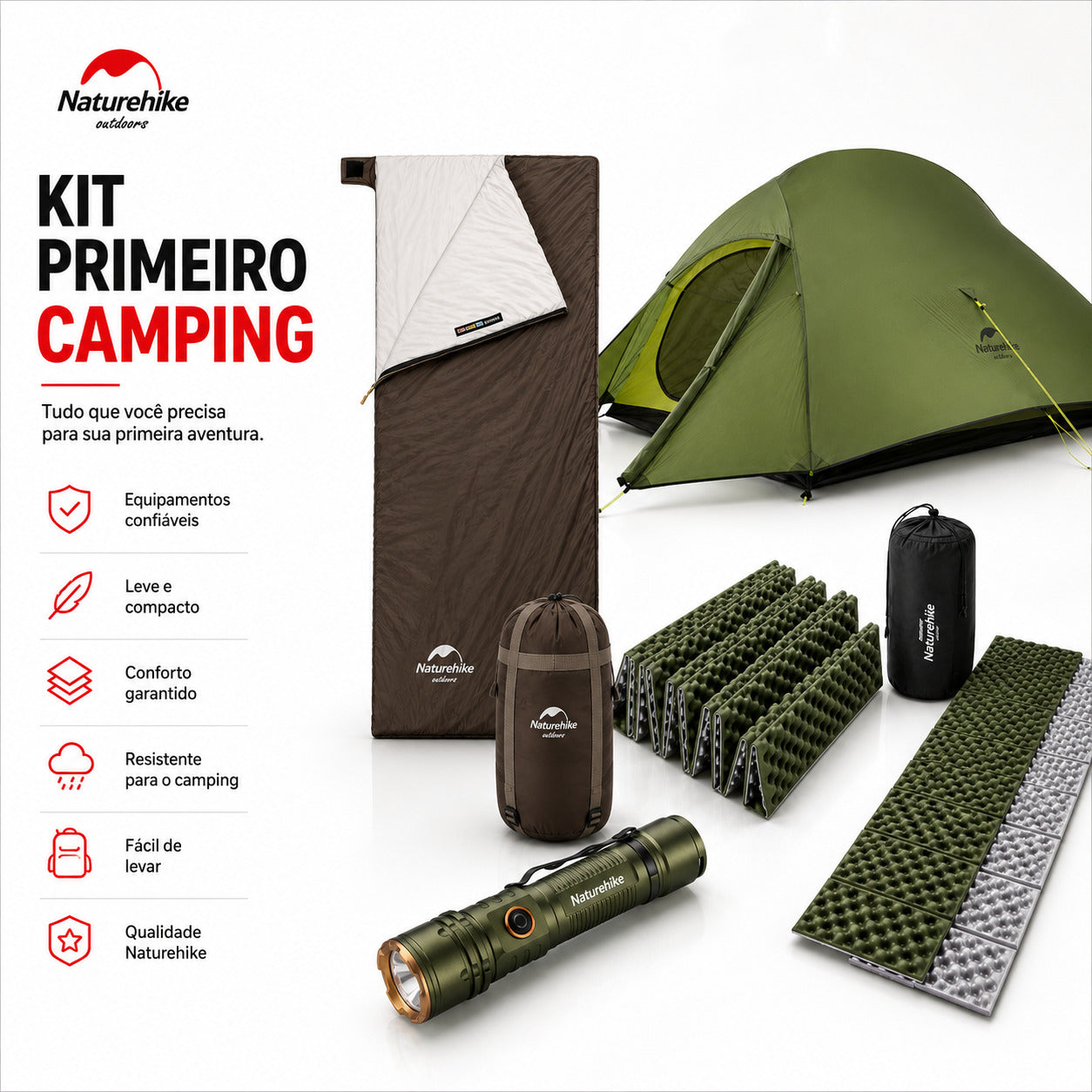 Kit Primeiro Camping Naturehike