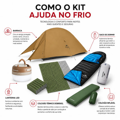 Kit Naturehike Noite Fria para Camping