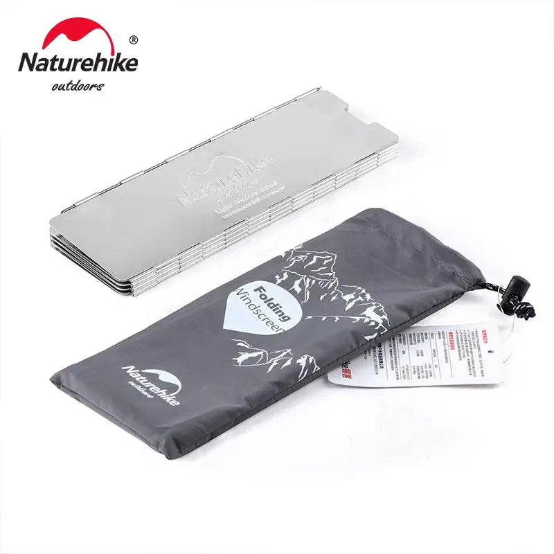 Naturehike Ultralight Outdoor 8 Plates Foldable Wind Shield Camping Stoves Windshield Foldable Gas Cookers Wind Deflectors Stove