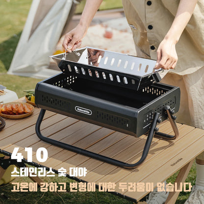 Naturehike Camping BBQ Grill Portable Folding Charcoal Grills Outdoor Folding Table Cookware Griddle Picnic Barbecue Grills