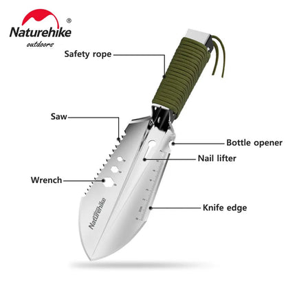 Naturehike Camping Shovel Outdoor Multifunctional Shovel Hiking Tactical Shovel Survival Emergency Tool Bushcraft Garden Shovels