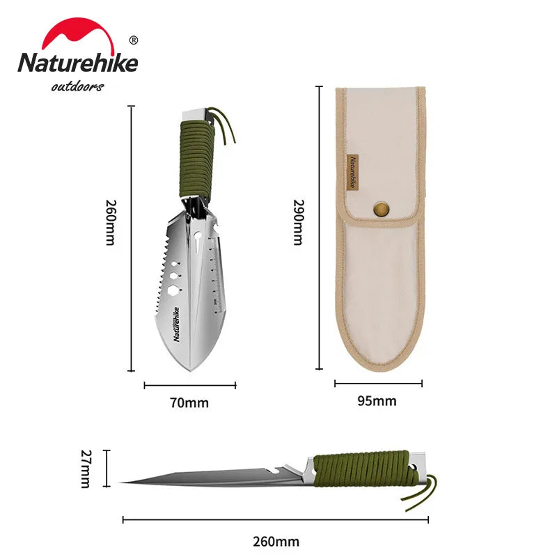 Naturehike Camping Shovel Outdoor Multifunctional Shovel Hiking Tactical Shovel Survival Emergency Tool Bushcraft Garden Shovels