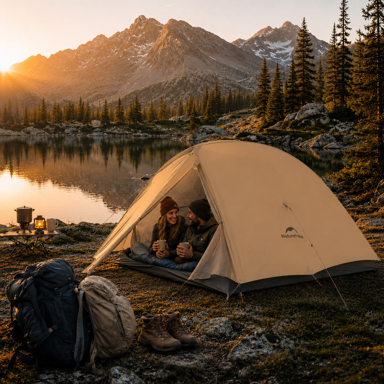 Barraca Naturehike 2 Pessoas para Camping Areia