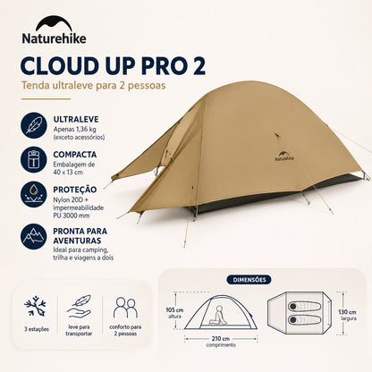 Barraca Naturehike 2 Pessoas para Camping Areia