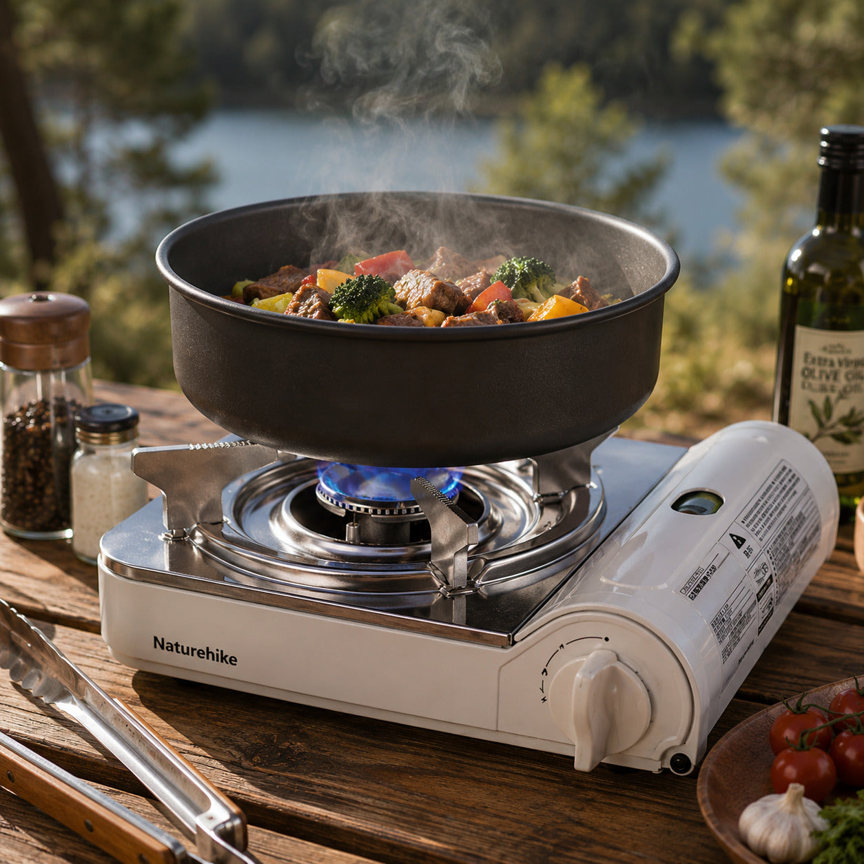 Fogareiro CampCook NatureHike 2200W Portátil para Camping