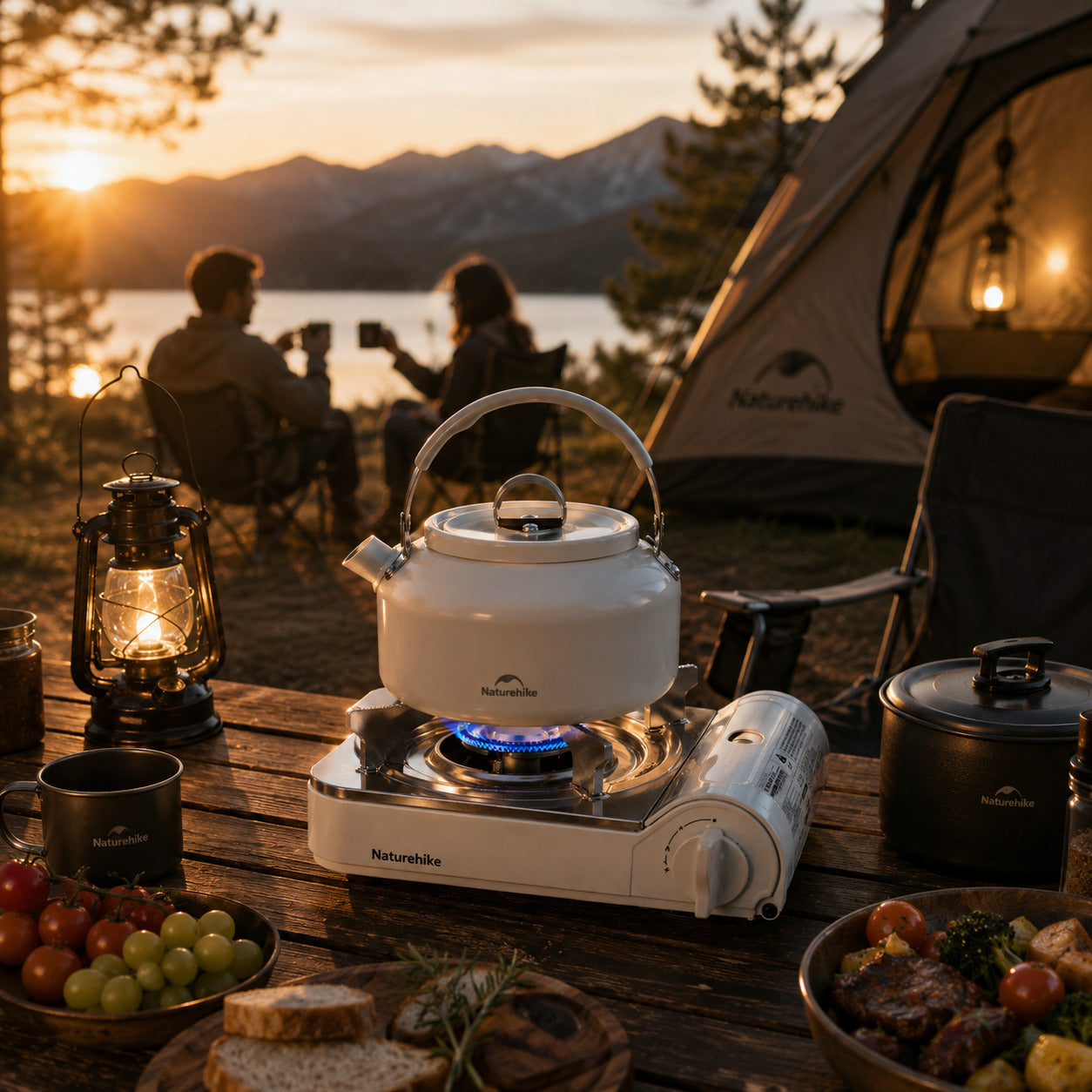 Fogareiro CampCook NatureHike 2200W Portátil para Camping
