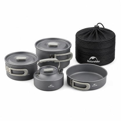 Kit Panelas para Camping em Alumínio ultraleve Naturehike