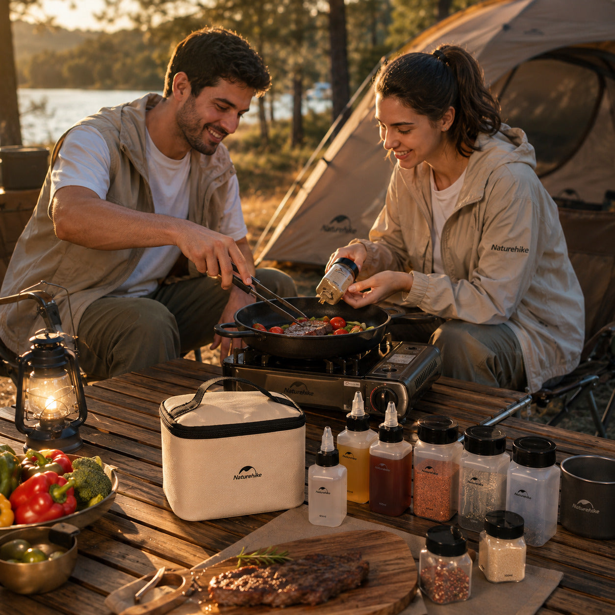 Kit Porta Temperos NatureHike Camp Chef