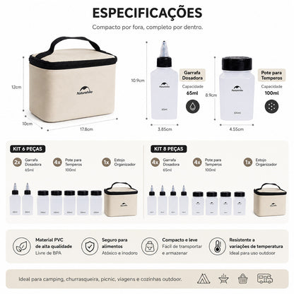 Kit Porta Temperos NatureHike Camp Chef