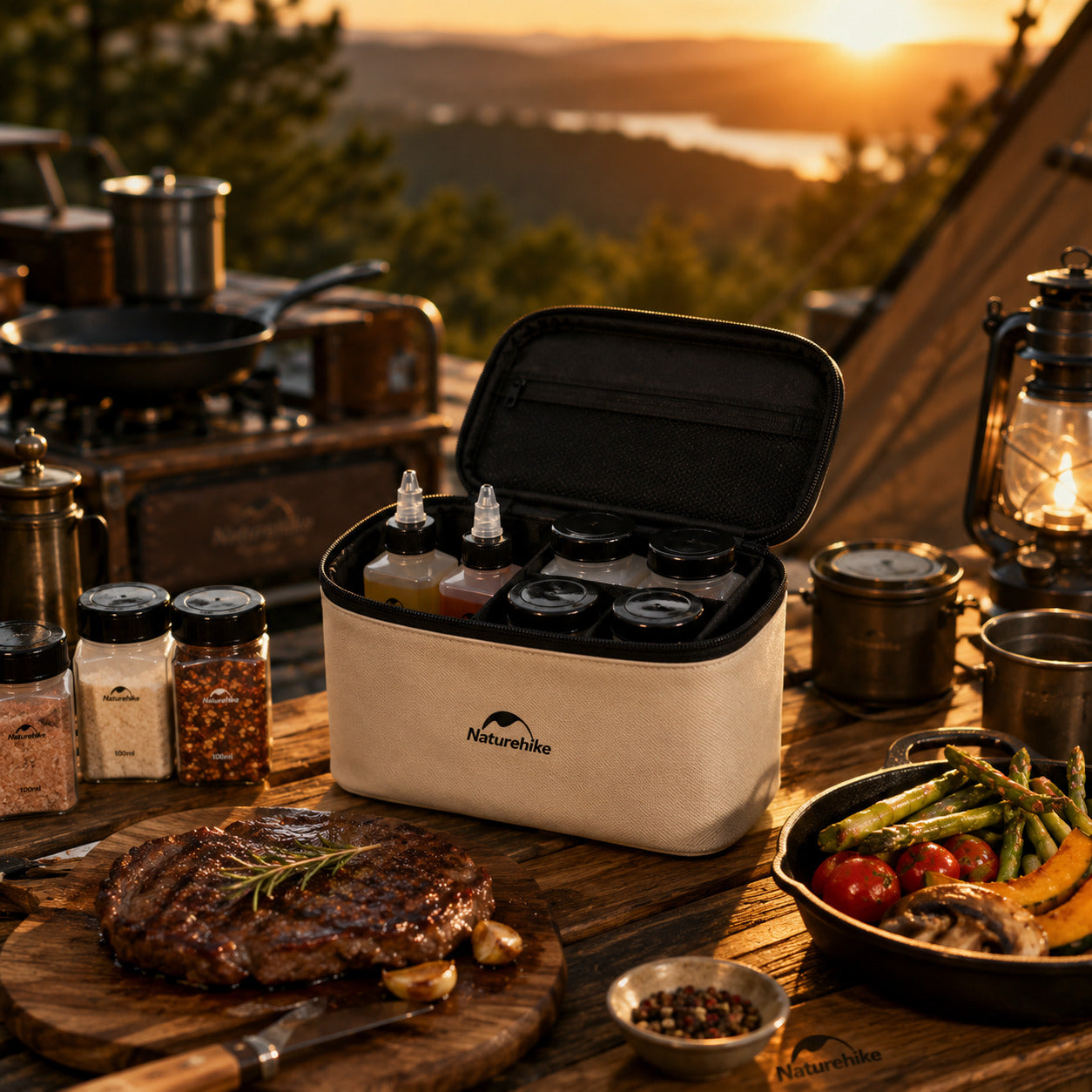 Kit Porta Temperos NatureHike Camp Chef