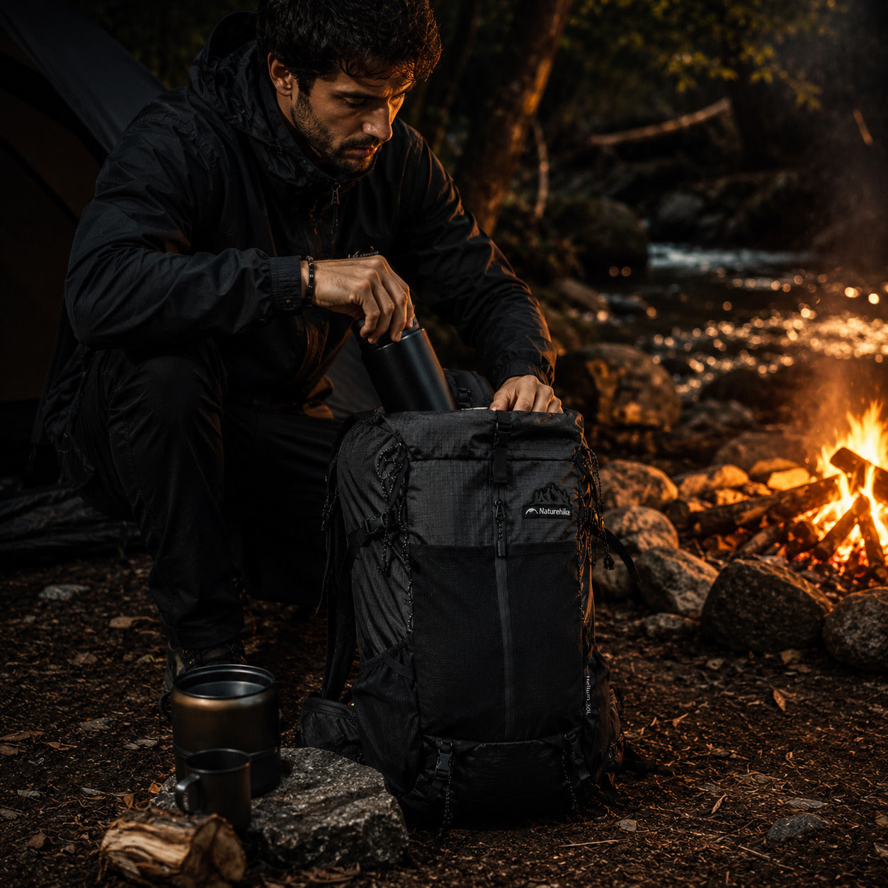 Mochila Trekking Naturehike Helium 30L Ultralight Impermeável