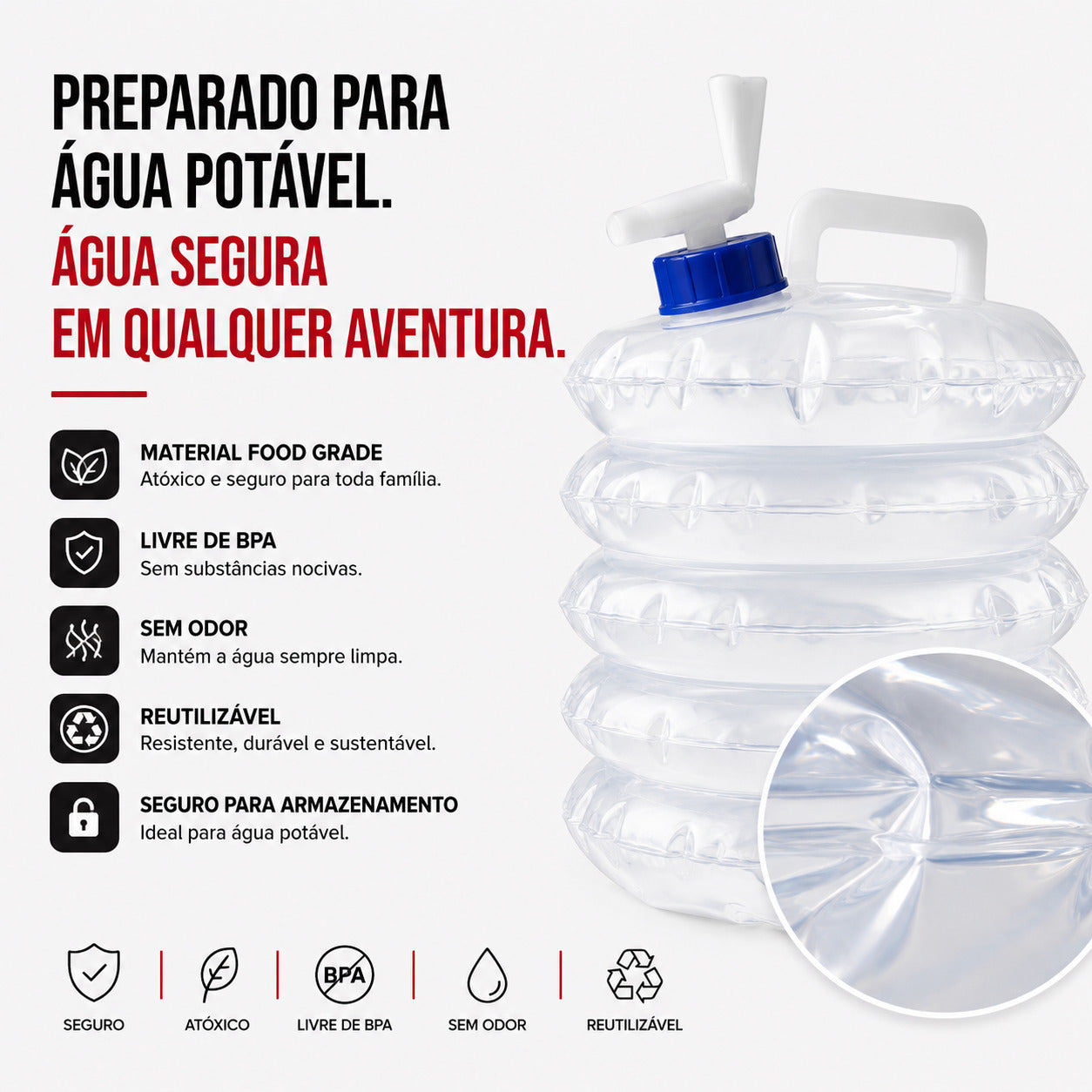 Reservatório Dobrável NatureHike AquaFlex