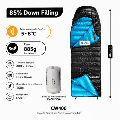Saco de Dormir Naturehike CW400 Ultraleve