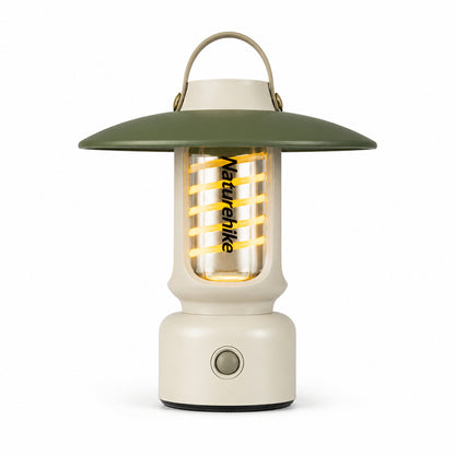 Lanterna Retrô Recarregável NatureHike CampGlow USB-C IPX4