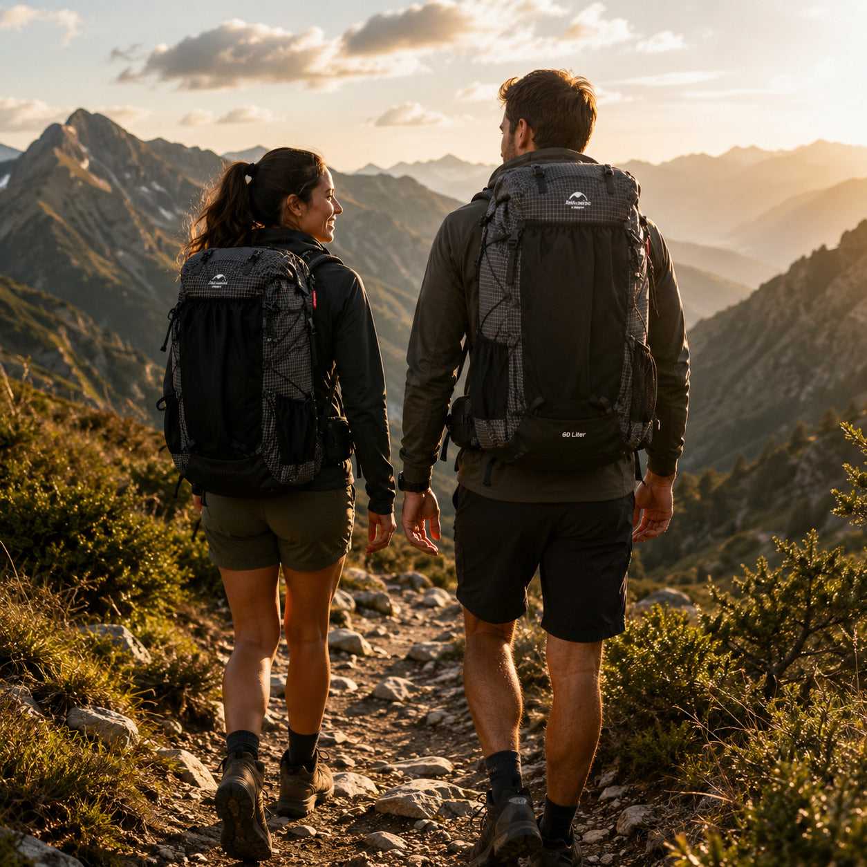 Mochila Cargueira 60L+5 Naturehike Ultraleve Impermeável
