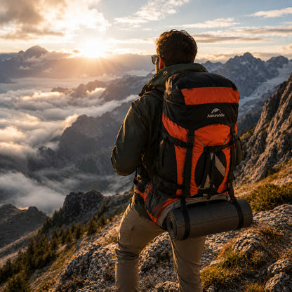 Mochila Cargueira Naturehike Expedition 70L+5L Impermeável