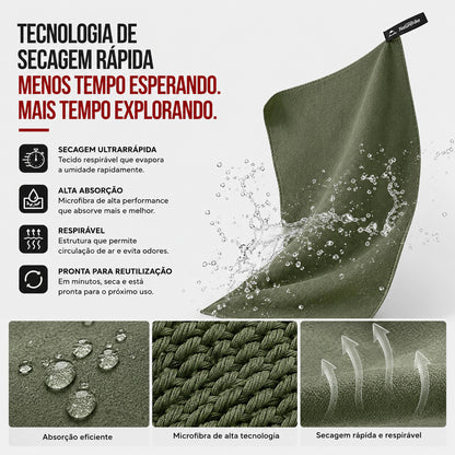 Toalha QuickDry de Secagem Rápida NatureHike